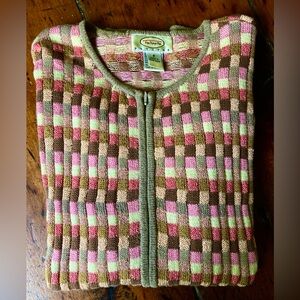 Talbots Petites Zip Sweater Sz:SP